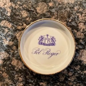 Pol Roger Champagne Coaster Rare Vintage Condition Limoges France Ceramic Unused